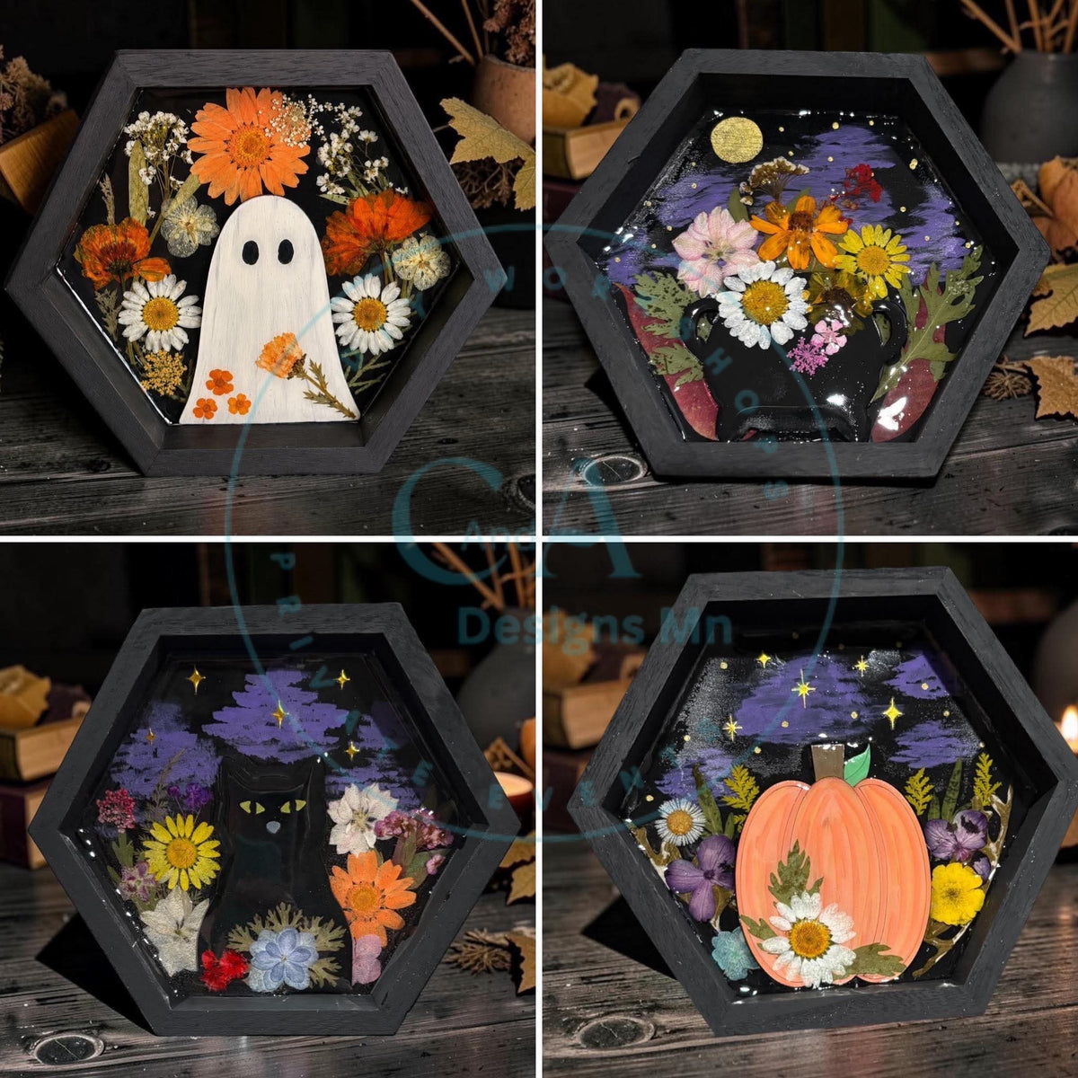 Boo-tiful Blooms: Halloween Hexagon Workshop
