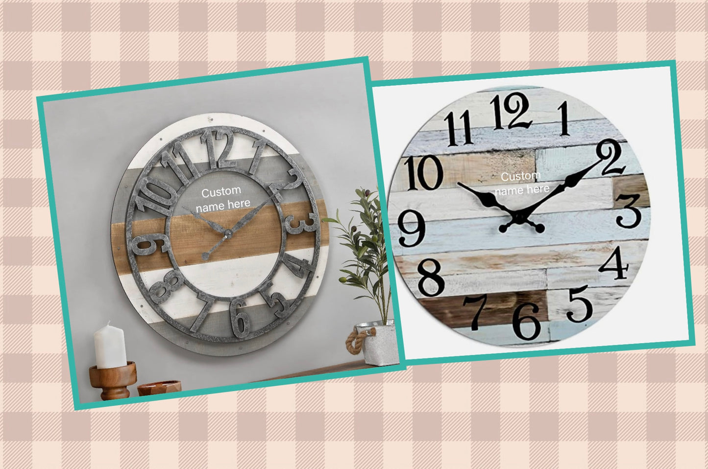 Custom Wall Clock (Feb)
