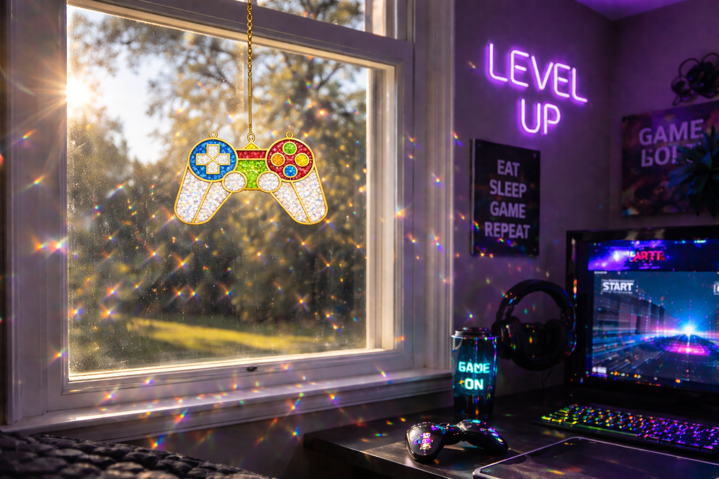 Teen Art Sun catcher crush glass class