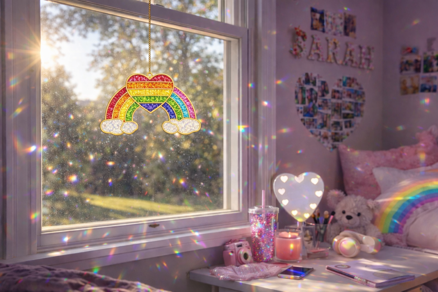 Teen Art Sun catcher crush glass class