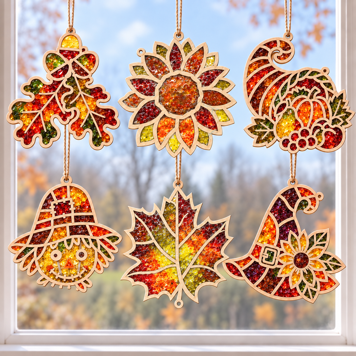 Fall suncatchers