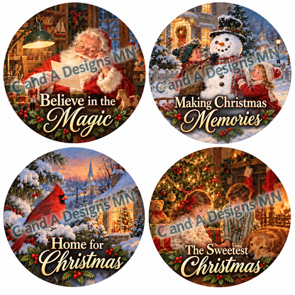 Watermarked preview: vintage Christmas ornament designs